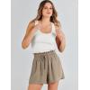 imageANRABESS Linen Shorts for Women Summer Casual Wide Leg Loose High Waist Drawstring Dressy Shorts 2026 Beach Vacation ClothesLight Brown