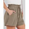 imageANRABESS Linen Shorts for Women Summer Casual Wide Leg Loose High Waist Drawstring Dressy Shorts 2026 Beach Vacation ClothesLight Brown