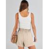 imageANRABESS Linen Shorts for Women Summer Casual Wide Leg Loose High Waist Drawstring Dressy Shorts 2026 Beach Vacation ClothesLight Khaki