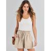 imageANRABESS Linen Shorts for Women Summer Casual Wide Leg Loose High Waist Drawstring Dressy Shorts 2026 Beach Vacation ClothesLight Khaki