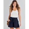 imageANRABESS Linen Shorts for Women Summer Casual Wide Leg Loose High Waist Drawstring Dressy Shorts 2026 Beach Vacation ClothesNavy Blue