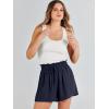 imageANRABESS Linen Shorts for Women Summer Casual Wide Leg Loose High Waist Drawstring Dressy Shorts 2026 Beach Vacation ClothesNavy Blue