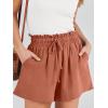 imageANRABESS Linen Shorts for Women Summer Casual Wide Leg Loose High Waist Drawstring Dressy Shorts 2026 Beach Vacation ClothesRust
