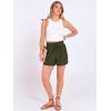 imageANRABESS Shorts for Women Summer Casual High Waist Drawstring Comfy Dressy Lounge 2026 Beach Vacation Shorts with PocketsArmy Green