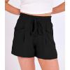imageANRABESS Shorts for Women Summer Casual High Waist Drawstring Comfy Dressy Lounge 2026 Beach Vacation Shorts with PocketsBlack