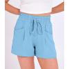 imageANRABESS Shorts for Women Summer Casual High Waist Drawstring Comfy Dressy Lounge 2026 Beach Vacation Shorts with PocketsBright Blue