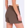 imageANRABESS Shorts for Women Summer Casual High Waist Drawstring Comfy Dressy Lounge 2026 Beach Vacation Shorts with PocketsBrown