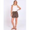 imageANRABESS Shorts for Women Summer Casual High Waist Drawstring Comfy Dressy Lounge 2026 Beach Vacation Shorts with PocketsBrown