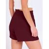 imageANRABESS Shorts for Women Summer Casual High Waist Drawstring Comfy Dressy Lounge 2026 Beach Vacation Shorts with PocketsBurgundy