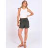 imageANRABESS Shorts for Women Summer Casual High Waist Drawstring Comfy Dressy Lounge 2026 Beach Vacation Shorts with PocketsDark Gray