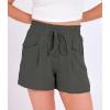 imageANRABESS Shorts for Women Summer Casual High Waist Drawstring Comfy Dressy Lounge 2026 Beach Vacation Shorts with PocketsDark Gray