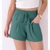imageANRABESS Shorts for Women Summer Casual High Waist Drawstring Comfy Dressy Lounge 2026 Beach Vacation Shorts with PocketsLake