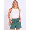 imageANRABESS Shorts for Women Summer Casual High Waist Drawstring Comfy Dressy Lounge 2026 Beach Vacation Shorts with PocketsLake