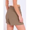 imageANRABESS Shorts for Women Summer Casual High Waist Drawstring Comfy Dressy Lounge 2026 Beach Vacation Shorts with PocketsLight Camel