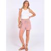 imageANRABESS Shorts for Women Summer Casual High Waist Drawstring Comfy Dressy Lounge 2026 Beach Vacation Shorts with PocketsLight Pink