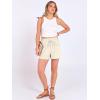 imageANRABESS Shorts for Women Summer Casual High Waist Drawstring Comfy Dressy Lounge 2026 Beach Vacation Shorts with PocketsLight Yellow