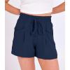 imageANRABESS Shorts for Women Summer Casual High Waist Drawstring Comfy Dressy Lounge 2026 Beach Vacation Shorts with PocketsNavy Blue