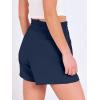 imageANRABESS Shorts for Women Summer Casual High Waist Drawstring Comfy Dressy Lounge 2026 Beach Vacation Shorts with PocketsNavy Blue