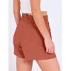 imageANRABESS Shorts for Women Summer Casual High Waist Drawstring Comfy Dressy Lounge 2026 Beach Vacation Shorts with PocketsOrange Red