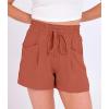 imageANRABESS Shorts for Women Summer Casual High Waist Drawstring Comfy Dressy Lounge 2026 Beach Vacation Shorts with PocketsOrange Red