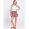 imageANRABESS Shorts for Women Summer Casual High Waist Drawstring Comfy Dressy Lounge 2026 Beach Vacation Shorts with PocketsPalevioletred