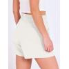 imageANRABESS Shorts for Women Summer Casual High Waist Drawstring Comfy Dressy Lounge 2026 Beach Vacation Shorts with PocketsWhite