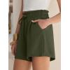 imageANRABESS Shorts for Women Summer Casual High Waisted Wide Leg Drawstring Lounge Shorts Comfy 2026 Beach Vacation ClothesArmy Green