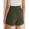 imageANRABESS Shorts for Women Summer Casual High Waisted Wide Leg Drawstring Lounge Shorts Comfy 2026 Beach Vacation ClothesArmy Green