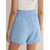 imageANRABESS Shorts for Women Summer Casual High Waisted Wide Leg Drawstring Lounge Shorts Comfy 2026 Beach Vacation ClothesBright Blue