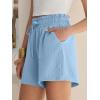 imageANRABESS Shorts for Women Summer Casual High Waisted Wide Leg Drawstring Lounge Shorts Comfy 2026 Beach Vacation ClothesBright Blue