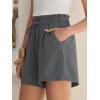 imageANRABESS Shorts for Women Summer Casual High Waisted Wide Leg Drawstring Lounge Shorts Comfy 2026 Beach Vacation ClothesDark Gray