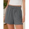 imageANRABESS Shorts for Women Summer Casual High Waisted Wide Leg Drawstring Lounge Shorts Comfy 2026 Beach Vacation ClothesDark Gray