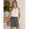 imageANRABESS Shorts for Women Summer Casual High Waisted Wide Leg Drawstring Lounge Shorts Comfy 2026 Beach Vacation ClothesDark Gray