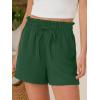 imageANRABESS Shorts for Women Summer Casual High Waisted Wide Leg Drawstring Lounge Shorts Comfy 2026 Beach Vacation ClothesForest Green