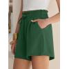 imageANRABESS Shorts for Women Summer Casual High Waisted Wide Leg Drawstring Lounge Shorts Comfy 2026 Beach Vacation ClothesForest Green