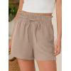 imageANRABESS Shorts for Women Summer Casual High Waisted Wide Leg Drawstring Lounge Shorts Comfy 2026 Beach Vacation ClothesLight Camel