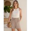 imageANRABESS Shorts for Women Summer Casual High Waisted Wide Leg Drawstring Lounge Shorts Comfy 2026 Beach Vacation ClothesLight Camel