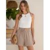 imageANRABESS Shorts for Women Summer Casual High Waisted Wide Leg Drawstring Lounge Shorts Comfy 2026 Beach Vacation ClothesLight Camel