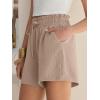 imageANRABESS Shorts for Women Summer Casual High Waisted Wide Leg Drawstring Lounge Shorts Comfy 2026 Beach Vacation ClothesLight Camel