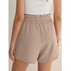 imageANRABESS Shorts for Women Summer Casual High Waisted Wide Leg Drawstring Lounge Shorts Comfy 2026 Beach Vacation ClothesLight Camel
