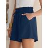 imageANRABESS Shorts for Women Summer Casual High Waisted Wide Leg Drawstring Lounge Shorts Comfy 2026 Beach Vacation ClothesNavy Blue