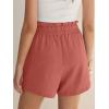 imageANRABESS Shorts for Women Summer Casual High Waisted Wide Leg Drawstring Lounge Shorts Comfy 2026 Beach Vacation ClothesOrange Red