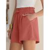 imageANRABESS Shorts for Women Summer Casual High Waisted Wide Leg Drawstring Lounge Shorts Comfy 2026 Beach Vacation ClothesOrange Red