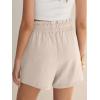 imageANRABESS Shorts for Women Summer Casual High Waisted Wide Leg Drawstring Lounge Shorts Comfy 2026 Beach Vacation ClothesParchment