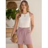 imageANRABESS Shorts for Women Summer Casual High Waisted Wide Leg Drawstring Lounge Shorts Comfy 2026 Beach Vacation ClothesPink