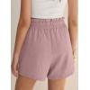 imageANRABESS Shorts for Women Summer Casual High Waisted Wide Leg Drawstring Lounge Shorts Comfy 2026 Beach Vacation ClothesPink