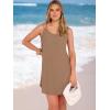 imageANRABESS Womens Cover Up 2026 Beach Vacation Tank Dress Eyelet Spaghetti Strap Bathing Suit Summer Swimsuits Mini SundressCamel