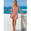 imageANRABESS Womens Cover Up 2026 Beach Vacation Tank Dress Eyelet Spaghetti Strap Bathing Suit Summer Swimsuits Mini SundressCoral