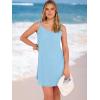 imageANRABESS Womens Cover Up 2026 Beach Vacation Tank Dress Eyelet Spaghetti Strap Bathing Suit Summer Swimsuits Mini SundressLight Blue