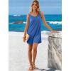 imageANRABESS Womens Cover Up 2026 Beach Vacation Tank Dress Eyelet Spaghetti Strap Bathing Suit Summer Swimsuits Mini SundressRoyal Blue